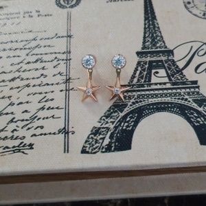 Michael kors rose gold earrings